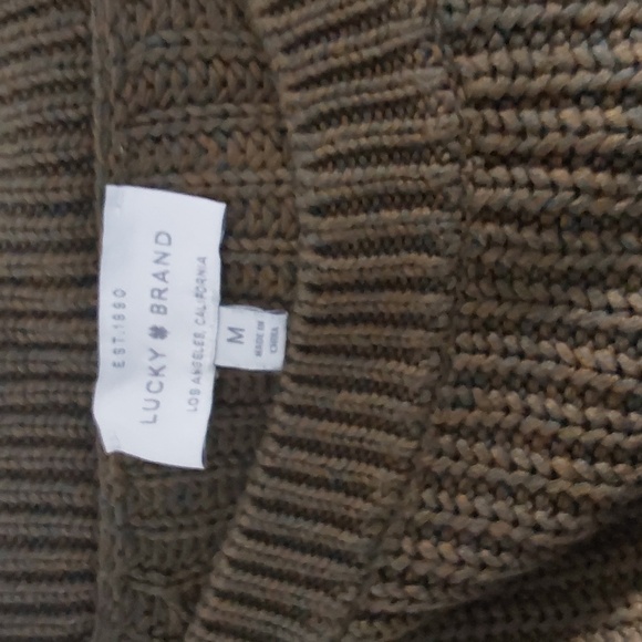 Lucky Brand Open Cable Knit Sweater M - Picture 9 of 9